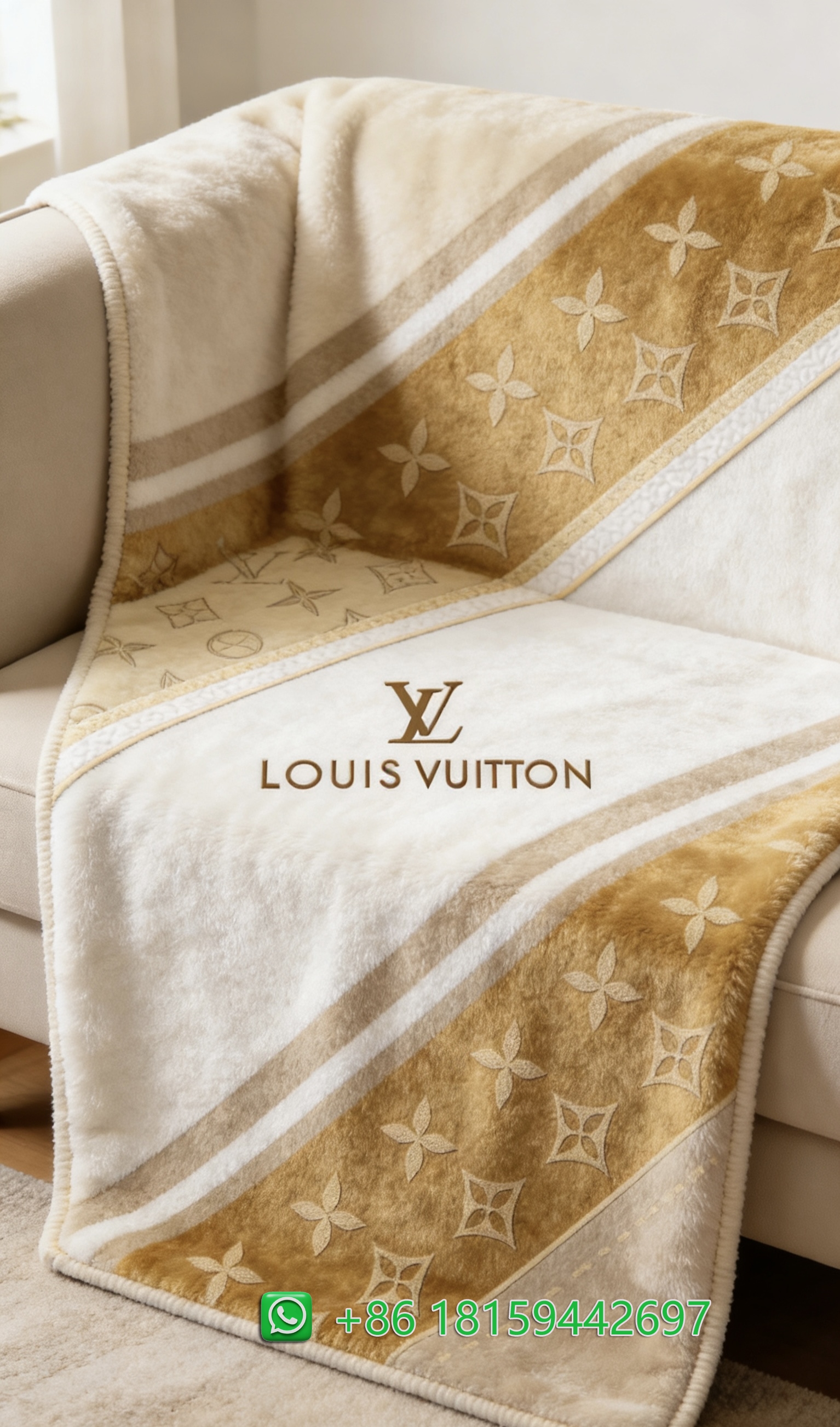 Louis Vuitton Throw Blankets